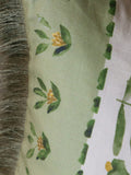 Voyage Maison printed fringe cushion Sage Kari 40x60cm (British brand)
