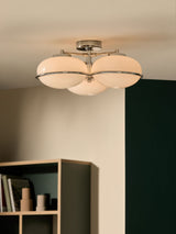 Next MADE.COM Piper Chrome 3 Light Flush Ceiling Light- Buy online at McGrocer