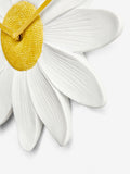 White Daisy Wall Clock 29.5cm (British brand)