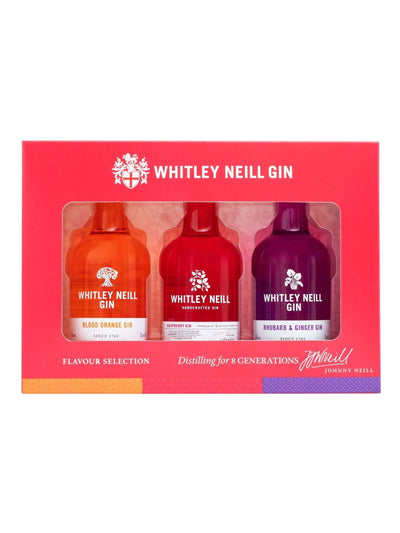 Next Whitley Neil Trio Set Blood Orange Raspberry Rhubarb Ginger Gin Gift Set 5cl- Buy online at McGrocer
