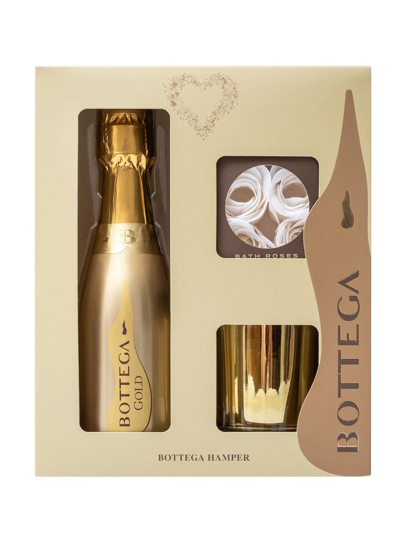 Bottega Gold Mini Hamper with Prosecco 20cl - British product
