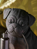 Gallery Home black pug puppy table lamp 23.5cm - British product