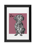 Treat Republic personalised pet portrait print, UK version