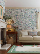 Next Joules Cream or Multi Festival Flowers Wallpaper Sample- Buy online at McGrocer