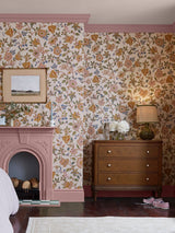 Next Joules Scot Floral Cream Multi Wallpaper Sample A4- Buy online at McGrocer