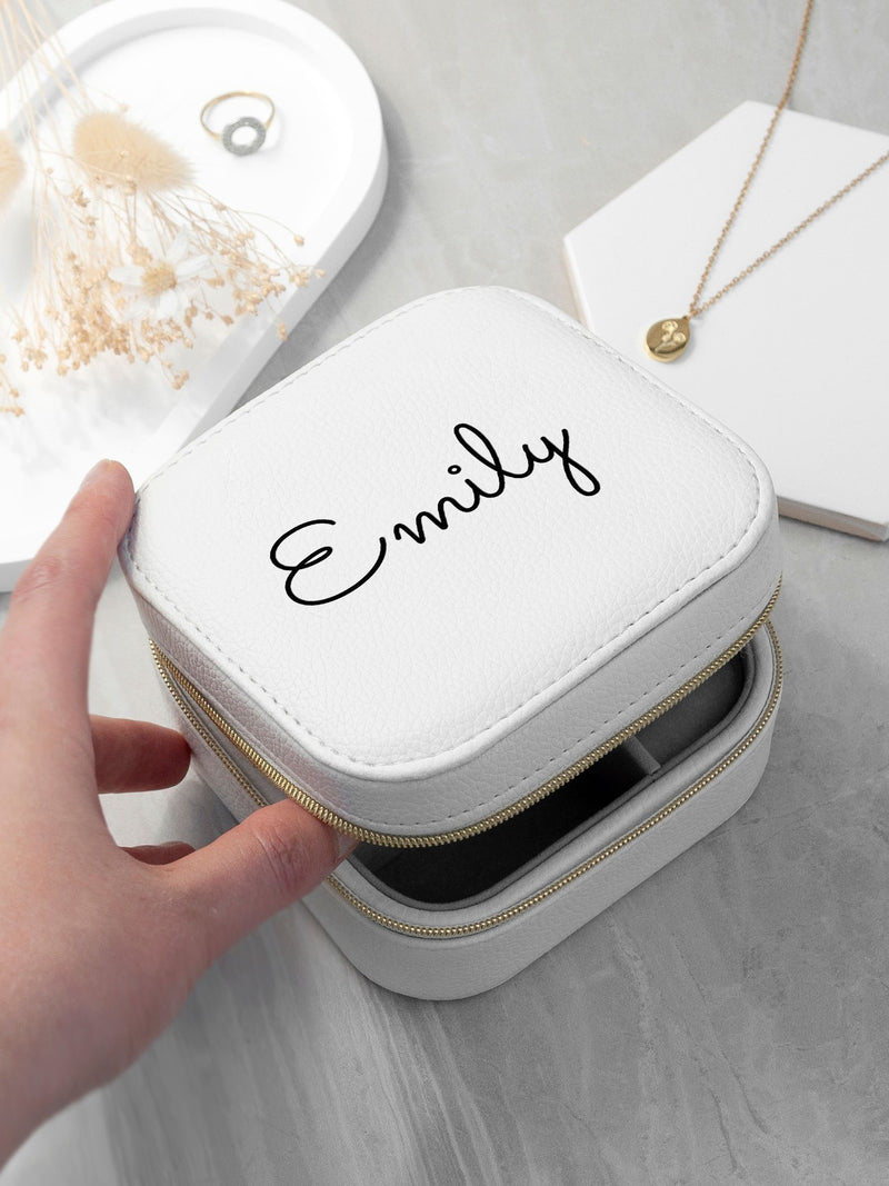Treat Republic Personalised Jewellery Case 9x9x5cm, imported from the UK