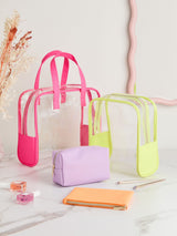 Next Set of 4 Clear Makeup Bags- Buy online at McGrocer
