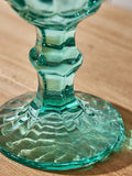 Dibor Aurielle embossed wine glasses blue set of 4 - British product