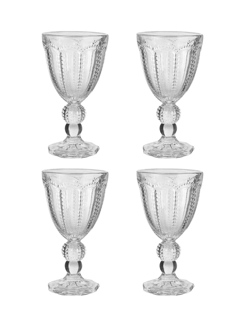 Dibor Clear Bella Perle wine glasses 4 pack - British product
