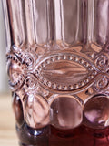 Dibor rosa Aurielle pregede tumblerglass 4-pakning, importert fra Storbritannia