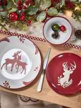 Next Dibor Red Stag 12 Piece Dinner Set- Buy online at McGrocer