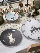Next Dibor Grey Stag 12 Piece Dinner Set- Buy online at McGrocer