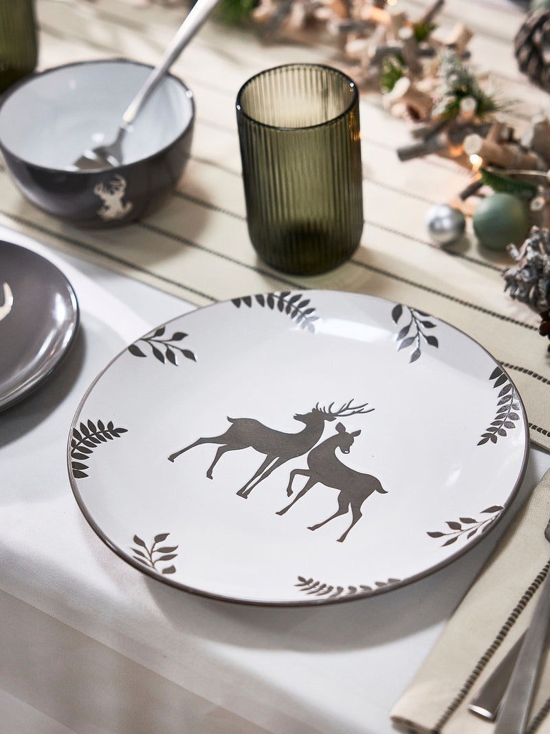 Dibor grey stag dinner set 12 piece (British brand)