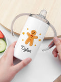 Treat Republic personalised gingerbread kids sippy cup 400ml (British brand)