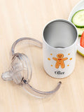 Treat Republic personalised gingerbread kids sippy cup 400ml (British brand)