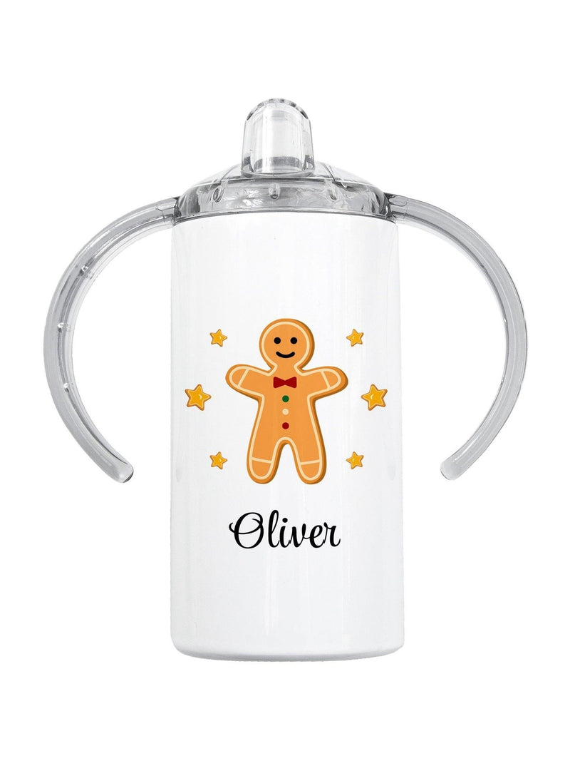 Treat Republic personalised gingerbread kids sippy cup 400ml (British brand)