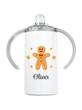 Treat Republic personalised gingerbread kids sippy cup 400ml (British brand)