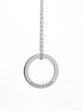 Treat Republic family ring necklace personalised pendant 47cm - British product