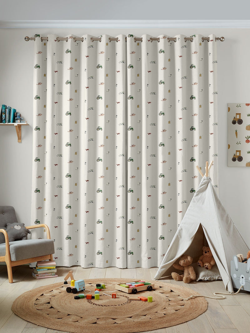 Sophie Allport On the Farm made to measure curtains - British product