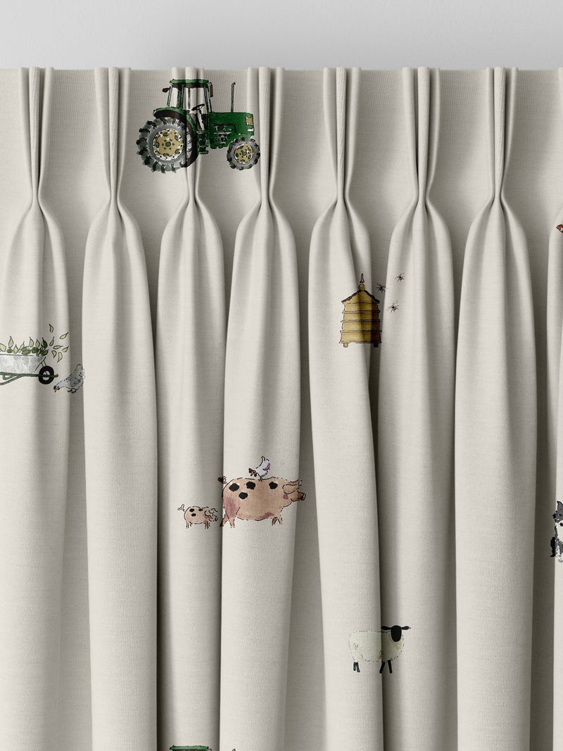 Sophie Allport On the Farm made to measure curtains - British product