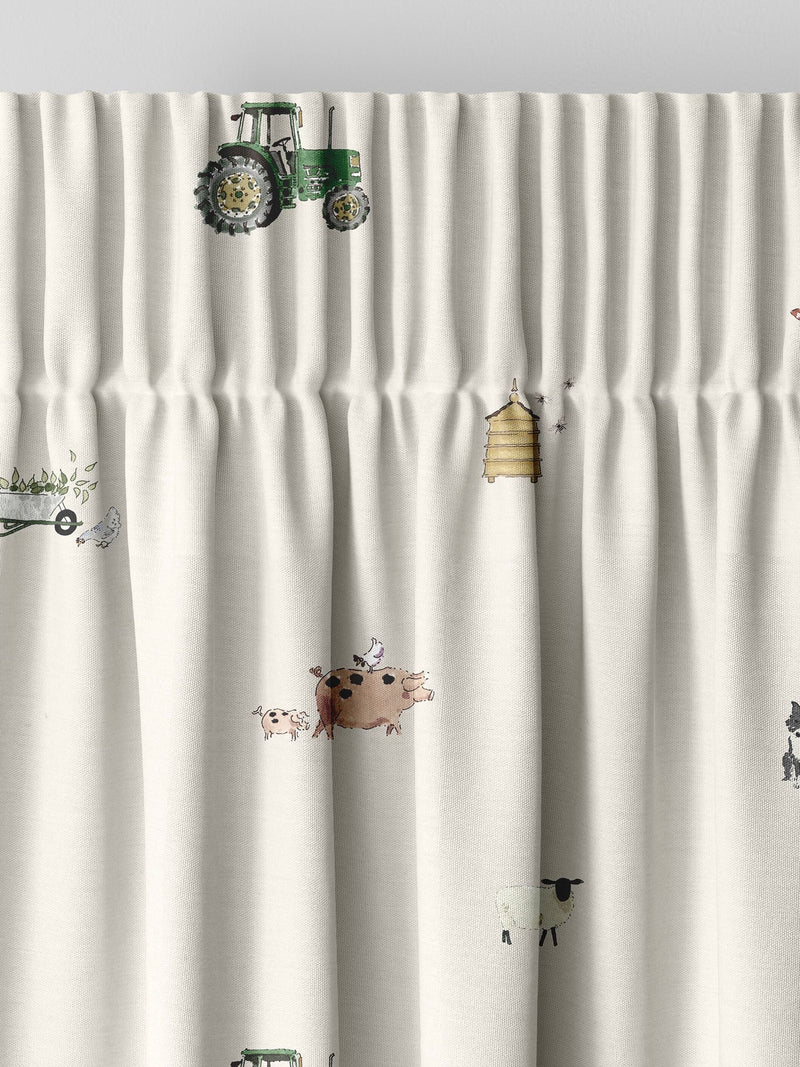 Sophie Allport On the Farm made to measure curtains - British product