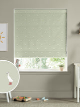 Next Sophie Allport Sage Green Running Ducks Made to Measure 100% Cotton Roman Blind- Buy online at McGrocer