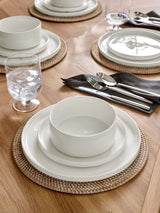 Next White Flynn Dinner Set 12 Piece- Buy online at McGrocer