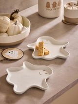 Next White Halloween Ghost Side Plates Set of 2- Buy online at McGrocer
