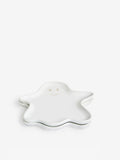 White Halloween ghost side plates set of 2, imported from the UK