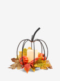 Black pumpkin LED candle holder - British product