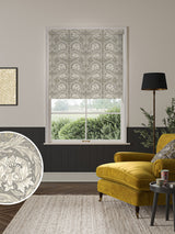 Next William Morris Limestone Grey African Marigold Made to Measure Roller Blind- Buy online at McGrocer