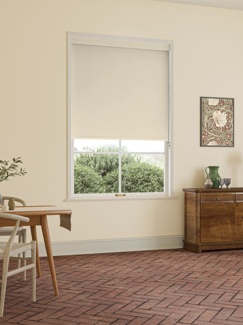 William Morris chalk natural roller blind (British brand)