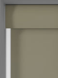 William Morris roller blind in stone grey, imported from the UK