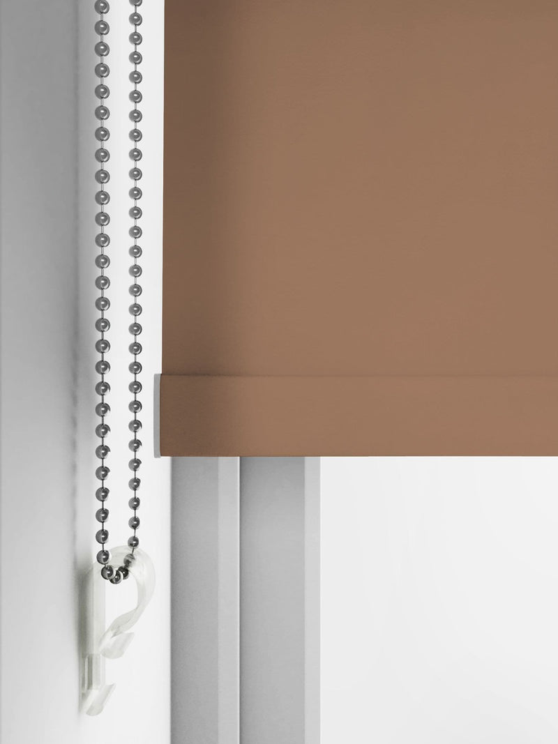 William Morris made to measure roller blind Acorn Brown - British product
