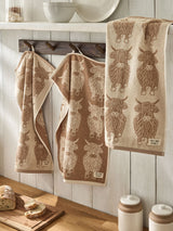 Next Set of 3 Natural Hamish Patterned Terry Tea Towels- Buy online at McGrocer