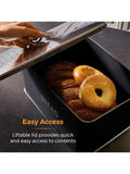 Tower Black Renaissance bread bin (British brand)
