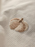 Natural Stripe Pumpkin brushed cotton duvet cover and pillowcase set, imported from the UK