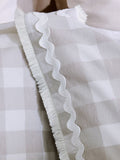 Natural Supersoft brushed cotton duvet cover and pillowcase set with tassel trim, imported from the UK