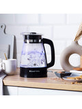 Glass Kettle with Blue Internal Illumination and 1.7L Capacity