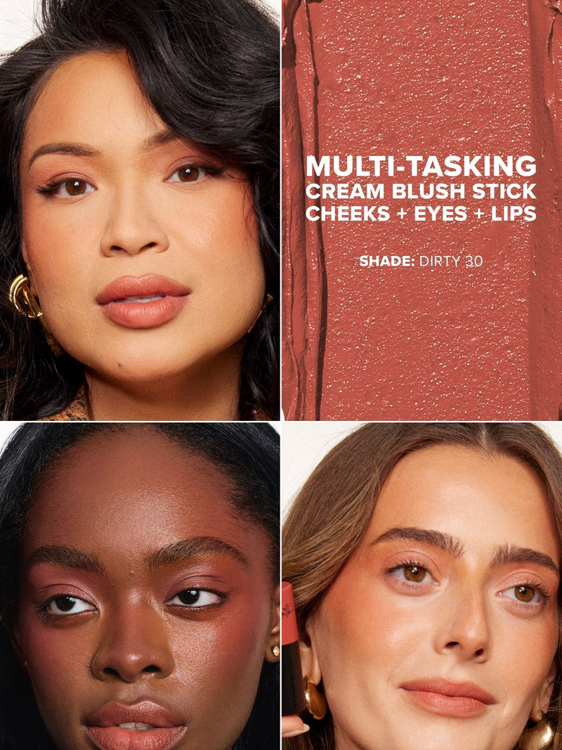 Nudestix Glamzilla Dirty 30 makeup kit with three blush shades (British brand)