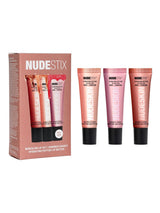 Next NUDESTIX Nudeglow Hydra-Peptide Lip Butter Set with Vanilla Sprinkle, Rose Sparkle, and Mocha Magic - Lip Balm Set - 3 x 10 mL- Buy online at McGrocer