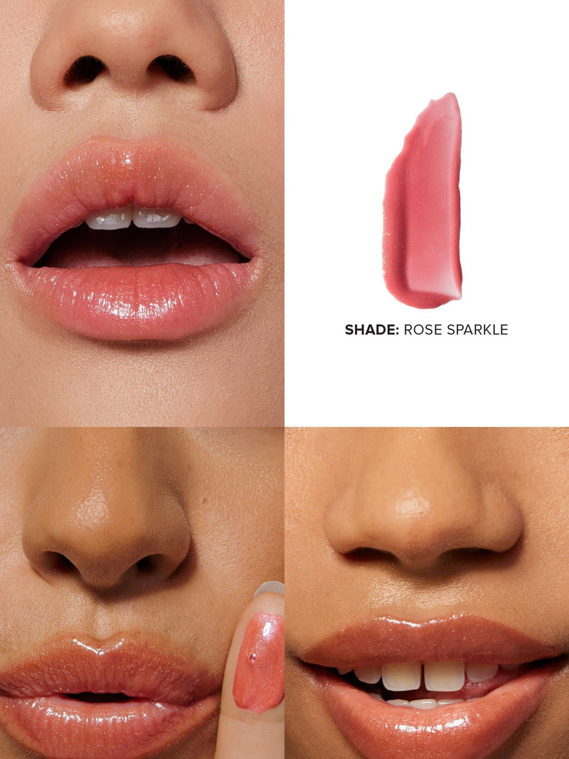 NUDESTIX Lip Butter Set with Vanilla Sprinkle, Rose Sparkle, and Mocha Magic tints, 3 x 10 mL, imported from the UK