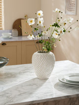Next Fairford Natural Ceramic Textured Medium Vase- Buy online at McGrocer