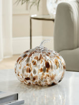Next Glass Pumpkin Ornament Brown/Natural Confetti Home Decoration- Buy online at McGrocer