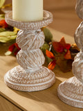Natural Pumpkin Pillar Candle Holder, imported from the UK