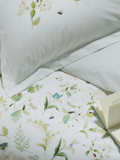Next Sophie Allport Green Wild Floral Duvet Cover and Pillowcase Set- Buy online at McGrocer