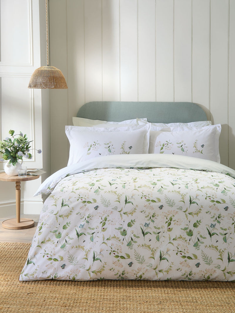 Sophie Allport Green Wild Floral bedding set (British brand)