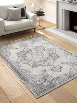 Next Sosandar Grey Leiria Antique Oriental Textured Rug- Buy online at McGrocer