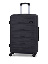 Next Rock Luggage Seattle Medium Suitcase in Black- Buy online at McGrocer