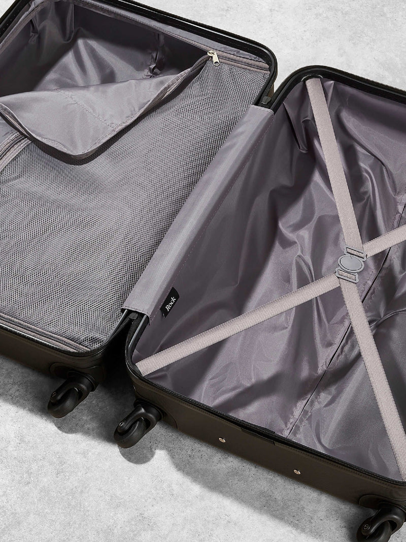 Rock Seattle medium hard-shell suitcase black (British brand)